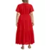 Women's Plus Size Tiered Cotton Poplin Eyelet Maxi Dress, Back