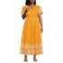 Women's Plus Size Tiered Cotton Poplin Eyelet Maxi Dress, Front