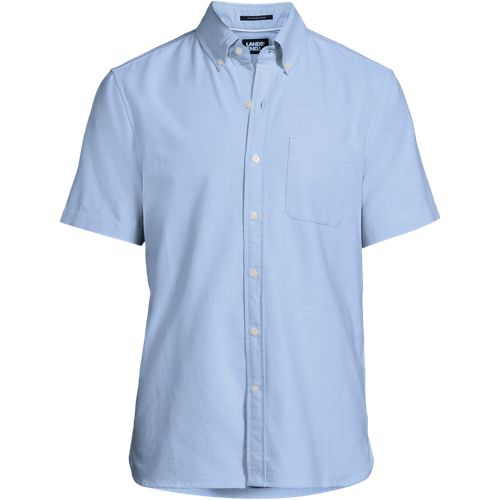 Men's Traditional Fit Short Sleeve Linen Shirt | Lands' End