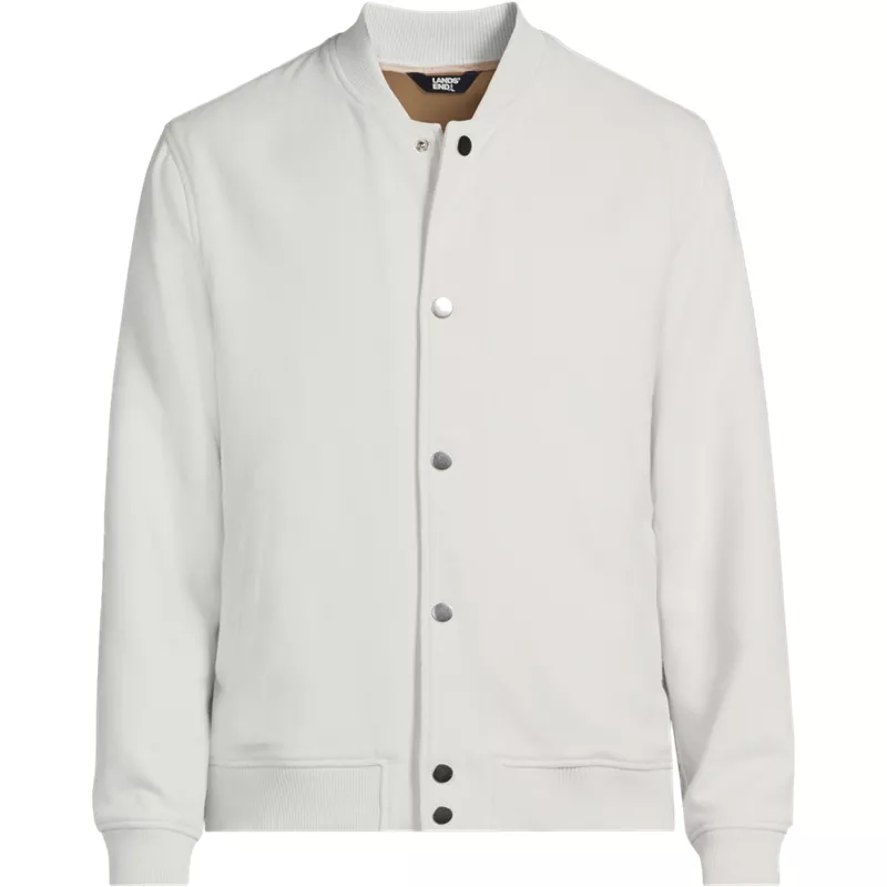 Men's Bonded Twill Varsity Jacket, Front