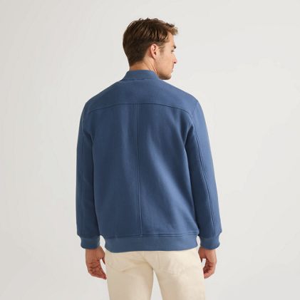 Men's Bonded Twill Varsity Jacket - image 1