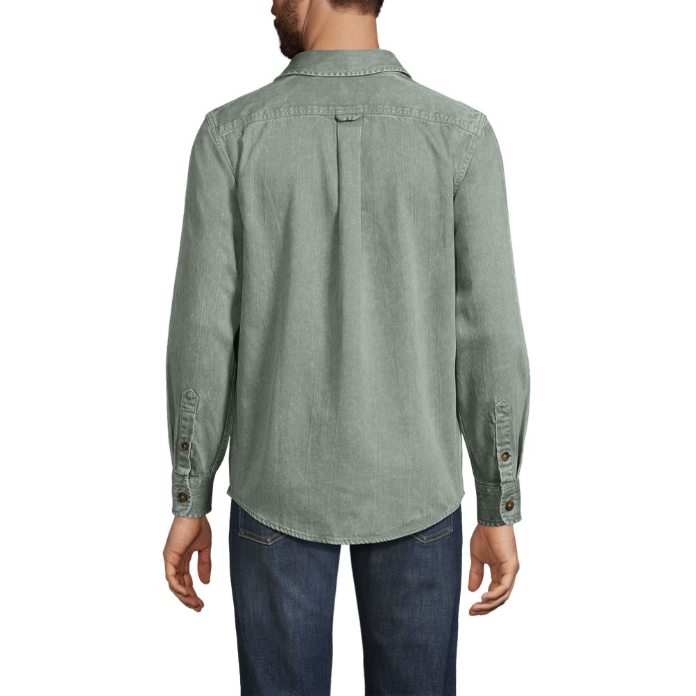 ※aomentanさん専用  suria　オールデイメリノT　2枚 Men's Sailcloth Overshirt | Lands' End