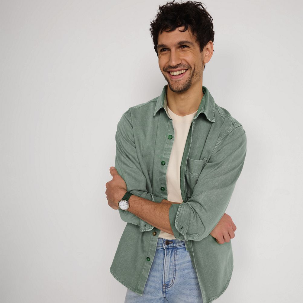 Men's Sailcloth Overshirt | Lands' End
