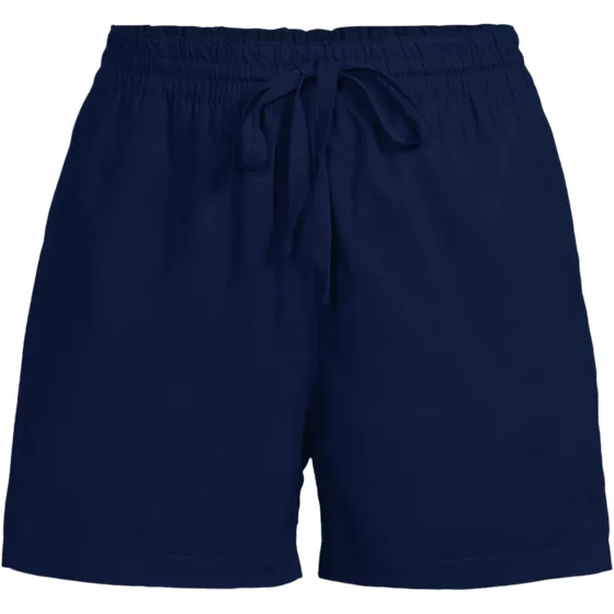 Women's Poplin High Rise Pull On 5" Shorts - primary