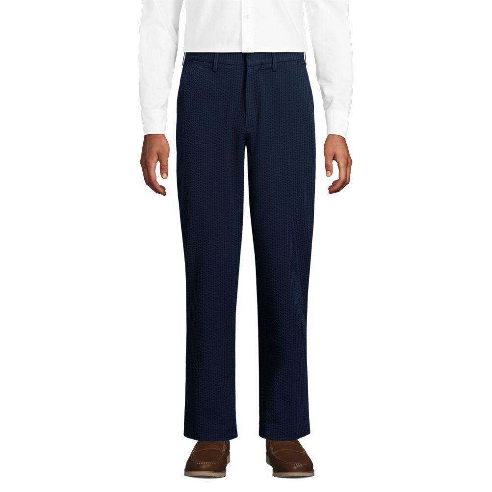 Men's Tailored Seersucker Pants | Lands' End