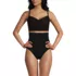 Women's SlenderSuit Pleated Bikini Top, Front