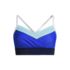 Women's Slender Suit Pleated Bikini Top, Front