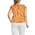 Women's Plus Size Chiffon Ruffle Sleeve Bubble Hem Blouse, Back