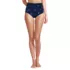 Women's Ruched High Waisted Full Coverage Bikini Bottoms, Front