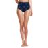 Women's Ruched High Waisted Full Coverage Bikini Bottoms, Front