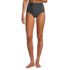 Women's Ruched High Waisted Full Coverage Bikini Bottoms, Front