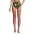 Women's Ruched High Waisted Full Coverage Bikini Bottoms, Front