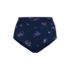 Women's Ruched High Waisted Full Coverage Bikini Bottoms, Front