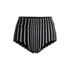 Women's Ruched High Waisted Full Coverage Bikini Bottoms, Front