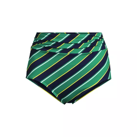 Women's Ruched High Waisted Full Coverage Bikini Bottoms - primary