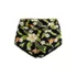 Women's Ruched High Waisted Full Coverage Bikini Bottoms, Front
