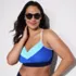 Women's Plus Size SlenderSuit Pleated Bikini Top, alternative image