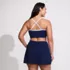 Women's Plus Size SlenderSuit Pleated Bikini Top, Back