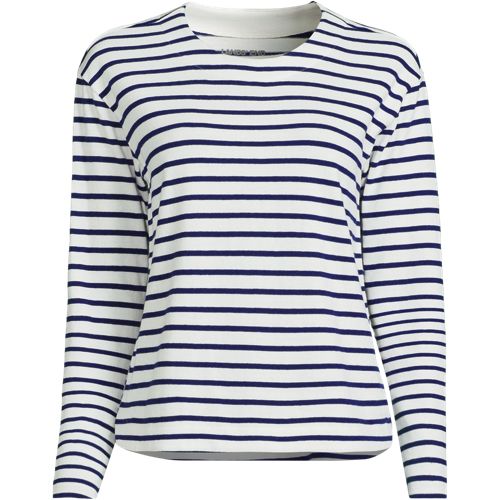 Women's Long Sleeve Mariner Jersey Crewneck Tee - image 5