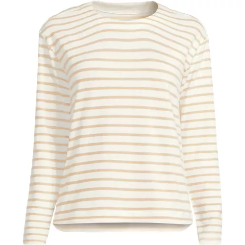 Women's Long Sleeve Mariner Jersey Crewneck Tee, Front