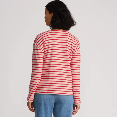Women's Long Sleeve Mariner Jersey Crewneck Tee, Back