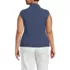 Women's Plus Size Cap Sleeve Drapey Rib Fitted Funnel Neck Tank, Back