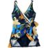 Women's Plus Size Side Tie Mini Swim Dress Swimsuit, alternative image