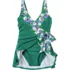 Women's Side Tie Mini Swim Dress Swimsuit, alternative image