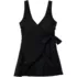 Women's Mastectomy Long Side Tie Mini Swim Dress Swimsuit, alternative image