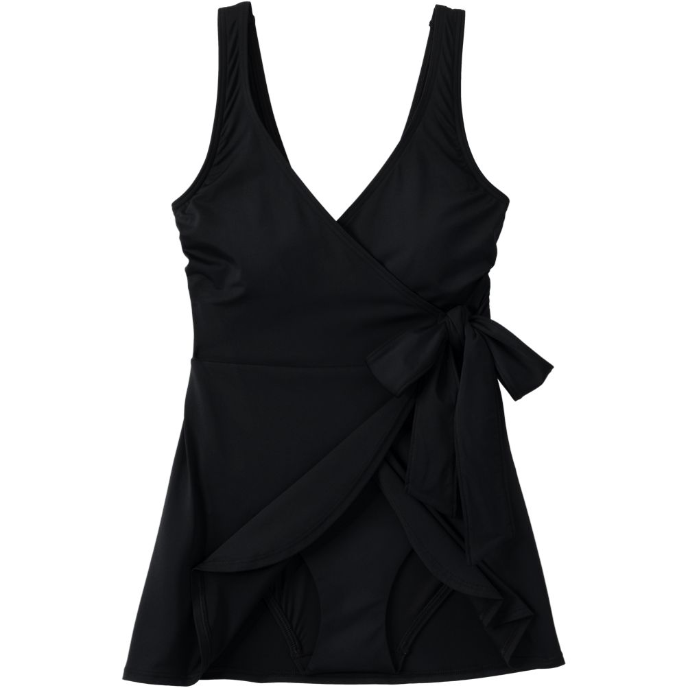 Women's Side Tie Mini Swim Dress Swimsuit | Lands' End