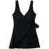 Women's Plus Size Long Side Tie Mini Swim Dress Swimsuit, alternative image