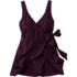 Women's Plus Size Side Tie Mini Swim Dress Swimsuit, alternative image