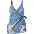 Women's Side Tie Mini Swim Dress Swimsuit, alternative image