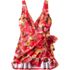 Women's Side Tie Mini Swim Dress Swimsuit, alternative image