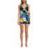 Women's Side Tie Mini Swim Dress Swimsuit, Front