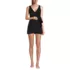 Women's Mastectomy Long Side Tie Mini Swim Dress Swimsuit, Front