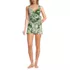 Women's Side Tie Mini Swim Dress Swimsuit, Front