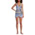 Women's Side Tie Mini Swim Dress Swimsuit, Front