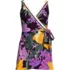 Women's Side Tie Mini Swim Dress Swimsuit, Front