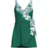 Women's Side Tie Mini Swim Dress Swimsuit, Front