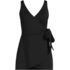 Women's Plus Size Long Side Tie Mini Swim Dress Swimsuit, Front