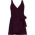 Women's Side Tie Mini Swim Dress Swimsuit, Front