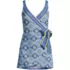 Women's Side Tie Mini Swim Dress Swimsuit, Front