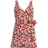 Women's Side Tie Mini Swim Dress Swimsuit, Front