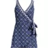 Women's Side Tie Mini Swim Dress Swimsuit, Front