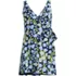 Women's Long Side Tie Mini Swim Dress Swimsuit, Front
