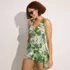 Women's Side Tie Mini Swim Dress Swimsuit, alternative image