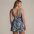 Women's Petite Side Tie Mini Swim Dress Swimsuit, Back