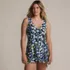 Women's Side Tie Mini Swim Dress Swimsuit, Front