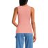 Women's Drapey Rib Fitted Tank Top, Back